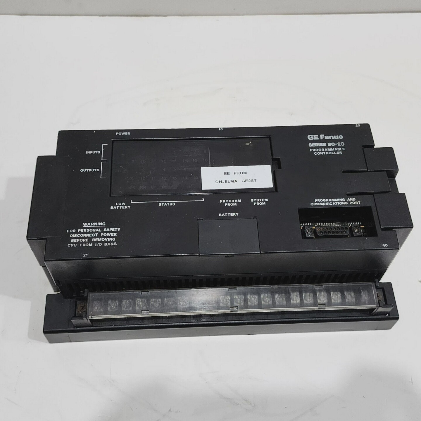 GEFANUCIC692CPU211EPROGRAMMABLECONTROLLERIC692MDR541C2