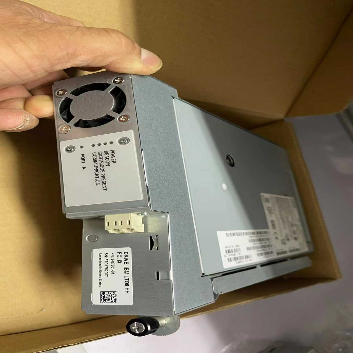 配件3-07801-01 IBM LTO-8 HH FC 8Gb 昆腾 I3 RoHS议价
