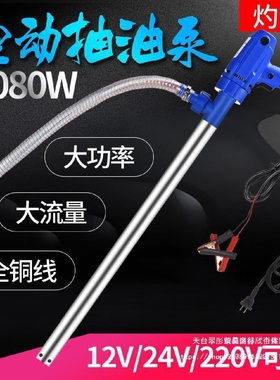 手提式电动抽油泵12V24V220V自吸泵柴油泵抽油器加油机油液压油