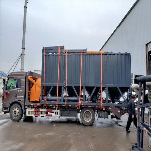 卧式立式水泥粉料仓储料罐工地用带除尘免基础可移动搅拌站水泥罐