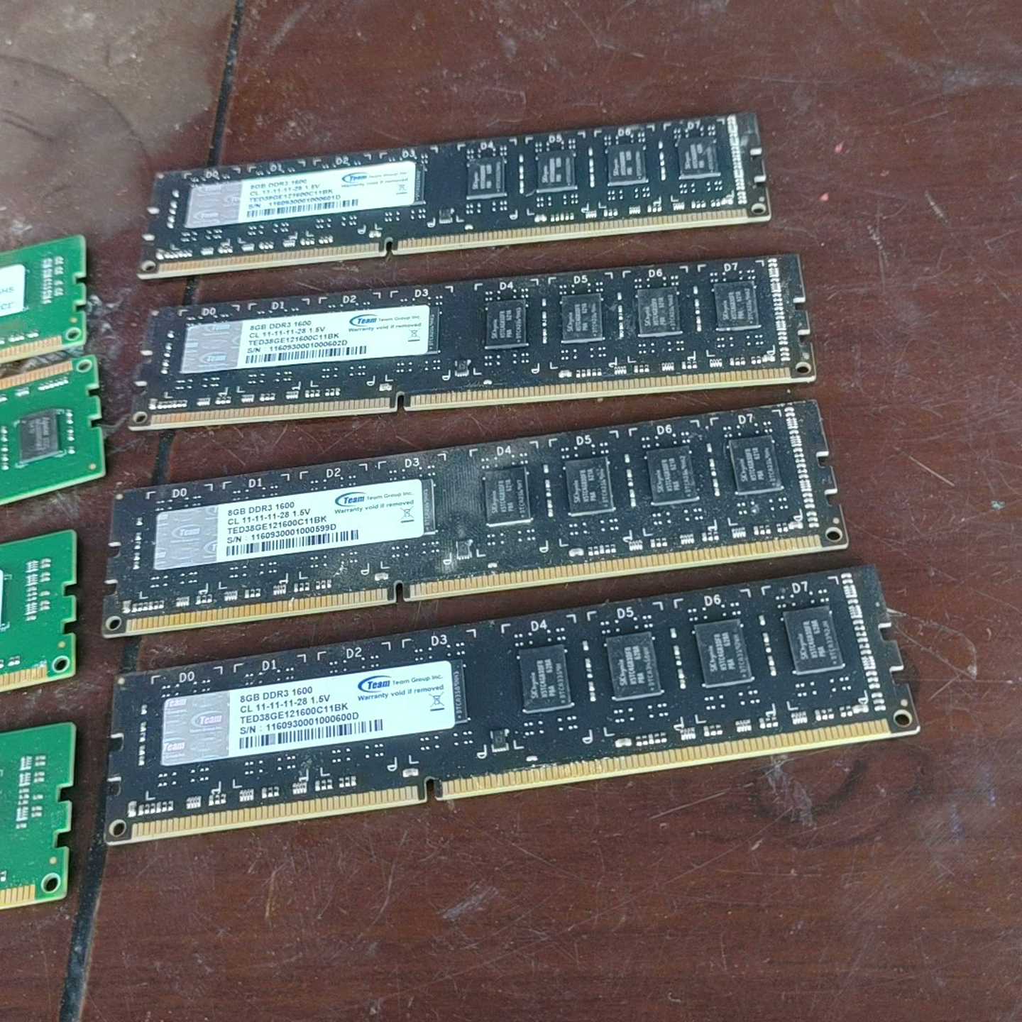 team十铨ddr3 8g 1600台式内存,功能正常,单条~询价