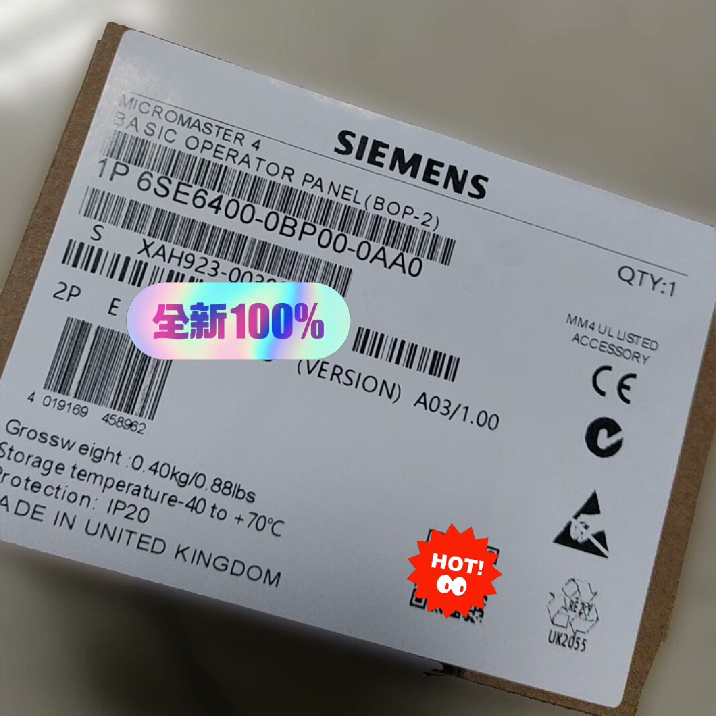 【议价】西门子MM440 430 420变频器面板6SE6400-0