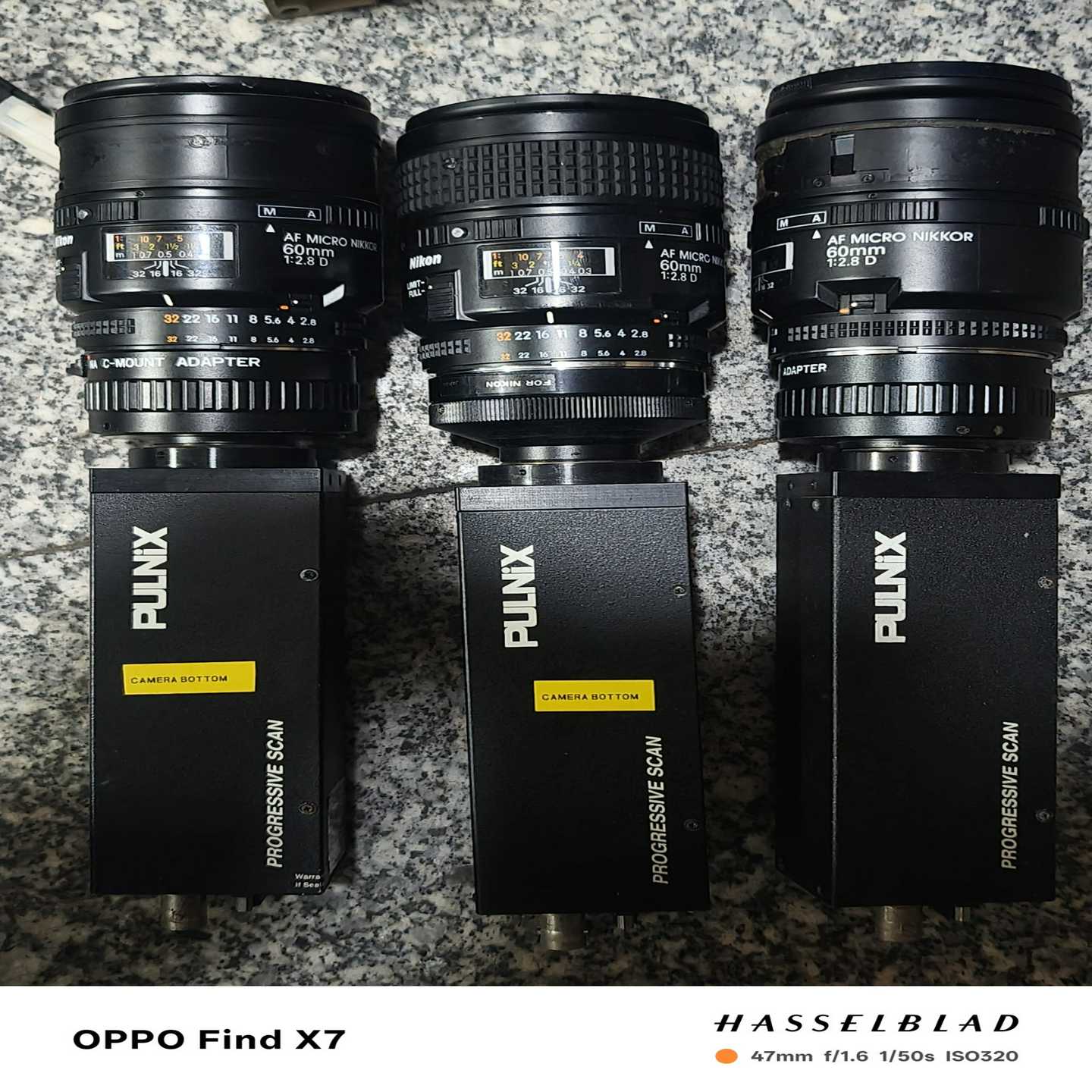 PULNIX工业相机，TM-1001，3个，配尼康60mm1--议价商品