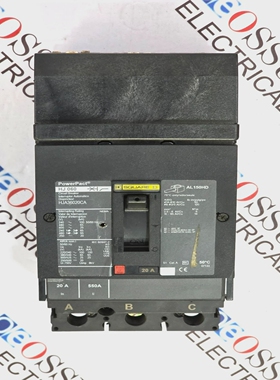 SQUAREDHJ060HJA36020CAPOWERPACTCIRCUITBREAKER20A3