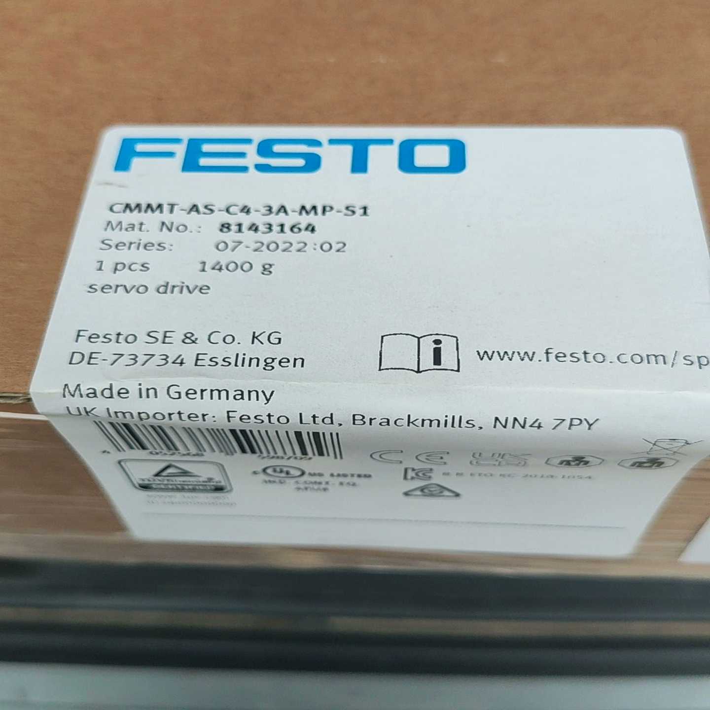 FESTO驱动器   MT-AS-C4-3A-MP-S1~询价