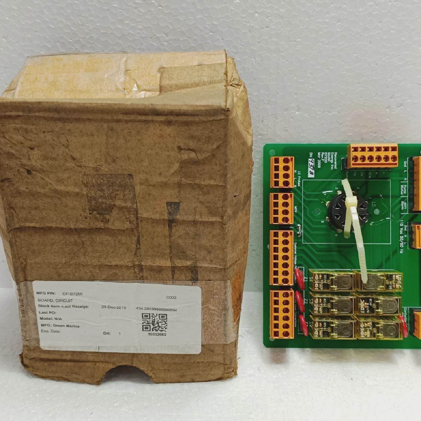 Recovered Energy Inc. B7200 Rev.F CPB7200 Circuit Board New