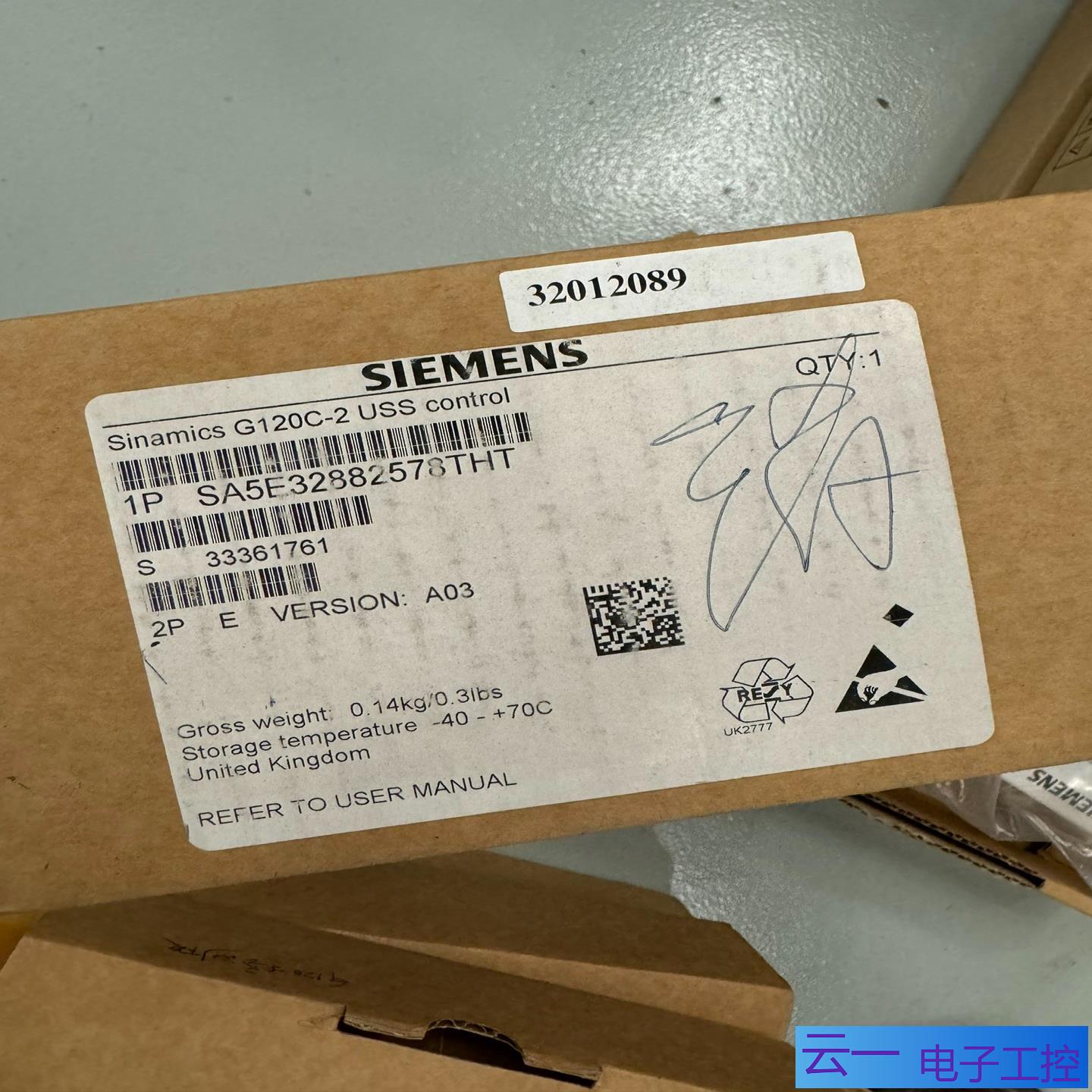 G120C-2 USS主板控制板A5E3231；议价