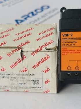 Nuevo Minilec VSP 2 Rel Preventor De Fase Simple 415VAC 50Hz