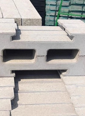 联锁工字型护坡水泥砖河道水利工程透水砖彩砖空心砖护坡砖种植砖