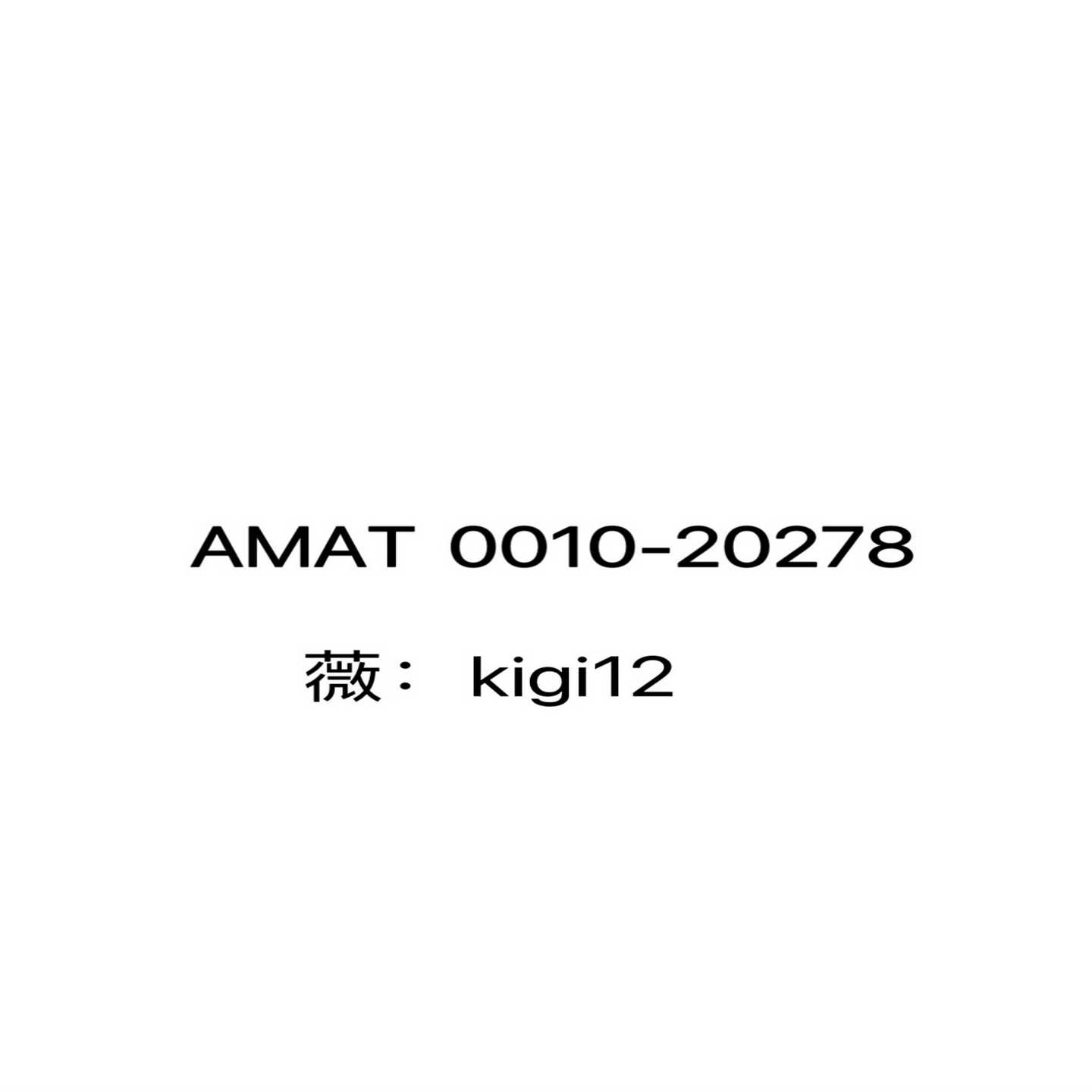 （霸霸电子）Applied Materials (AMAT) 0010-