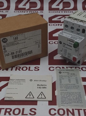 议价140Mn0100  Allen Bradley  Manual Starter 0.631A 3 Pole O