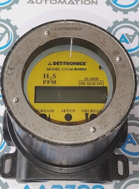 1件二手DETTRONICSU9500B2002气体探测器发射器H2SPPM