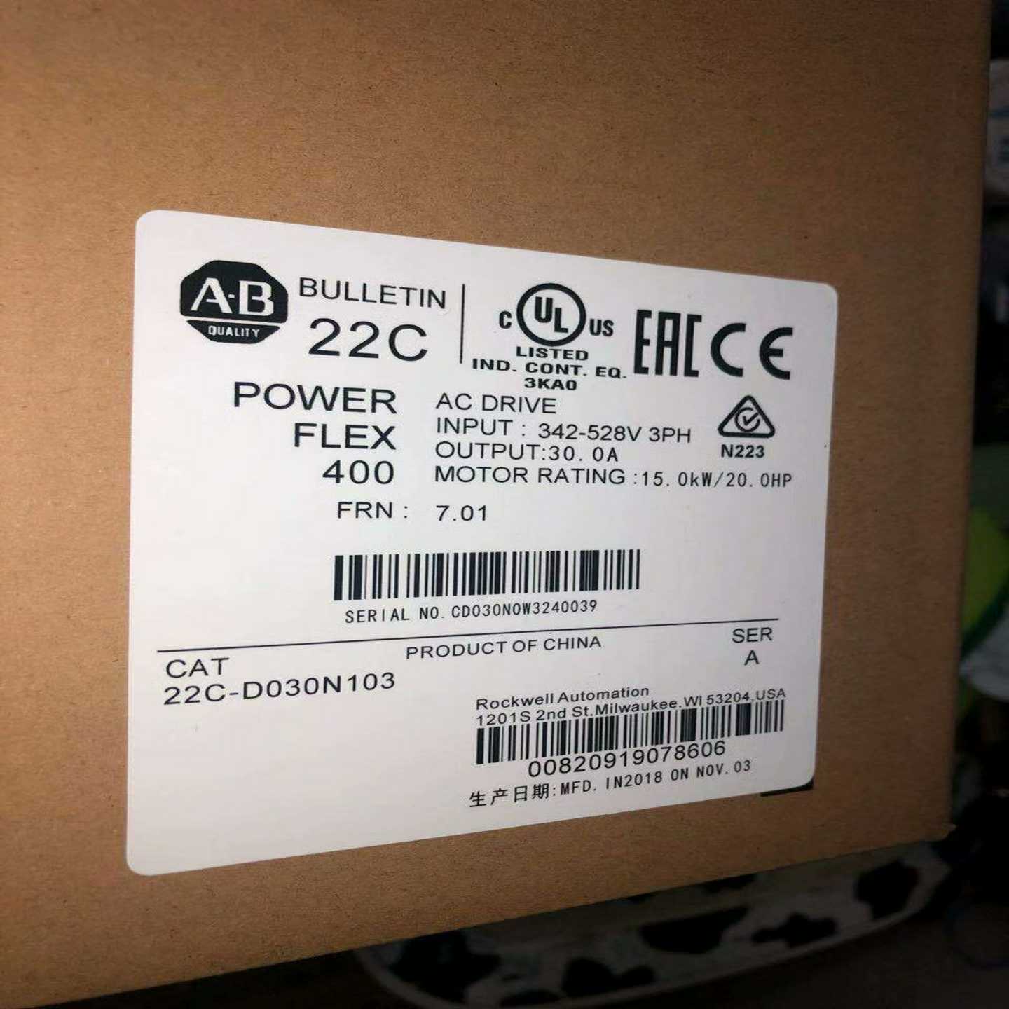 AB变频器22C-d010/d012/d017/d022/D(零零电子)