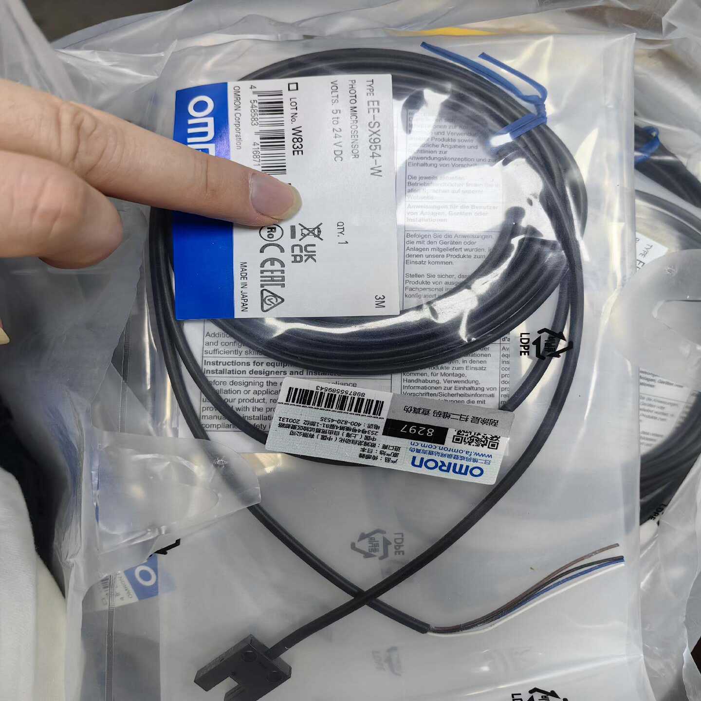 EE-SX954-W3M光电开关询价