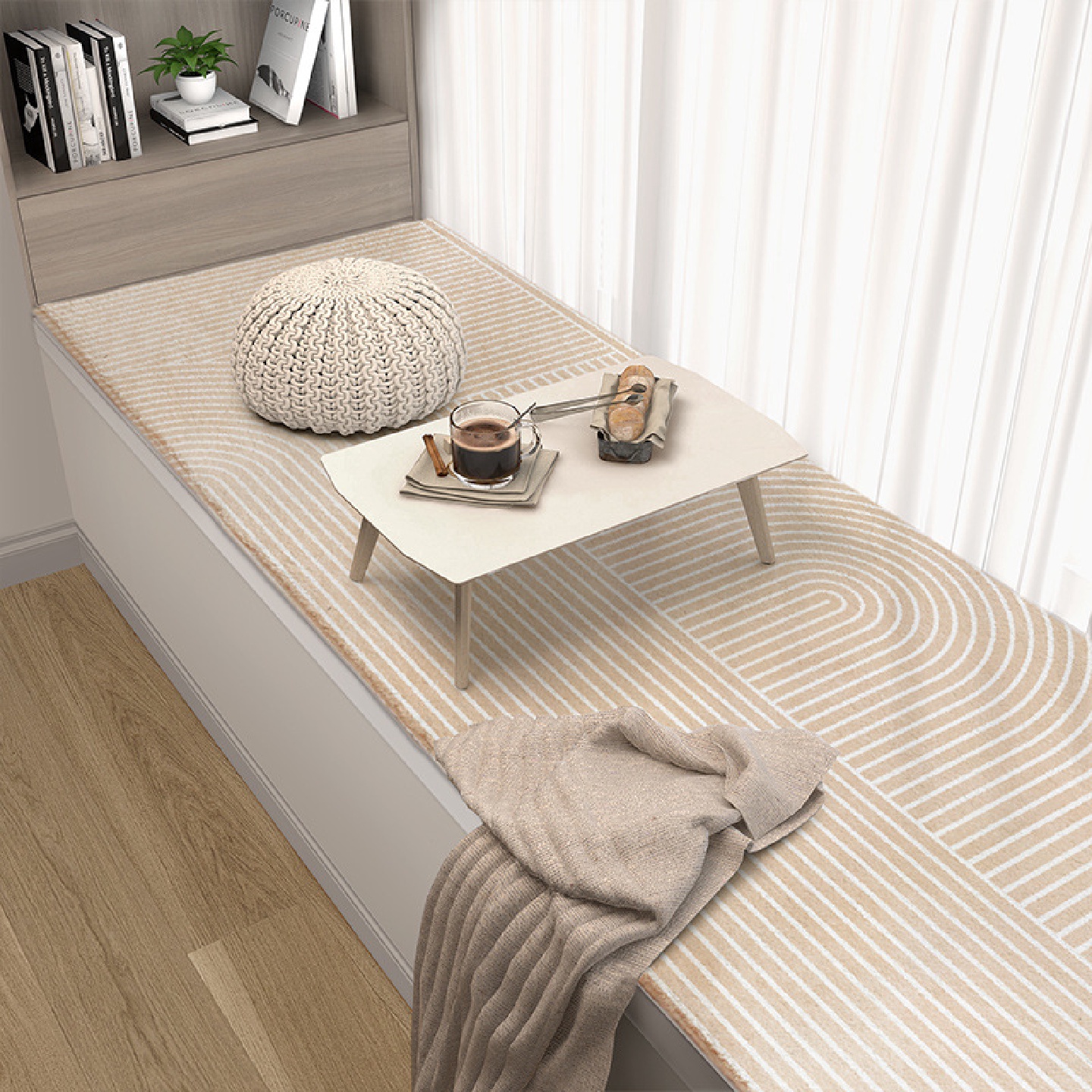 xyt飘窗垫定做2021新款阳台窗台垫子彷羊糕绒四季通用榻榻米