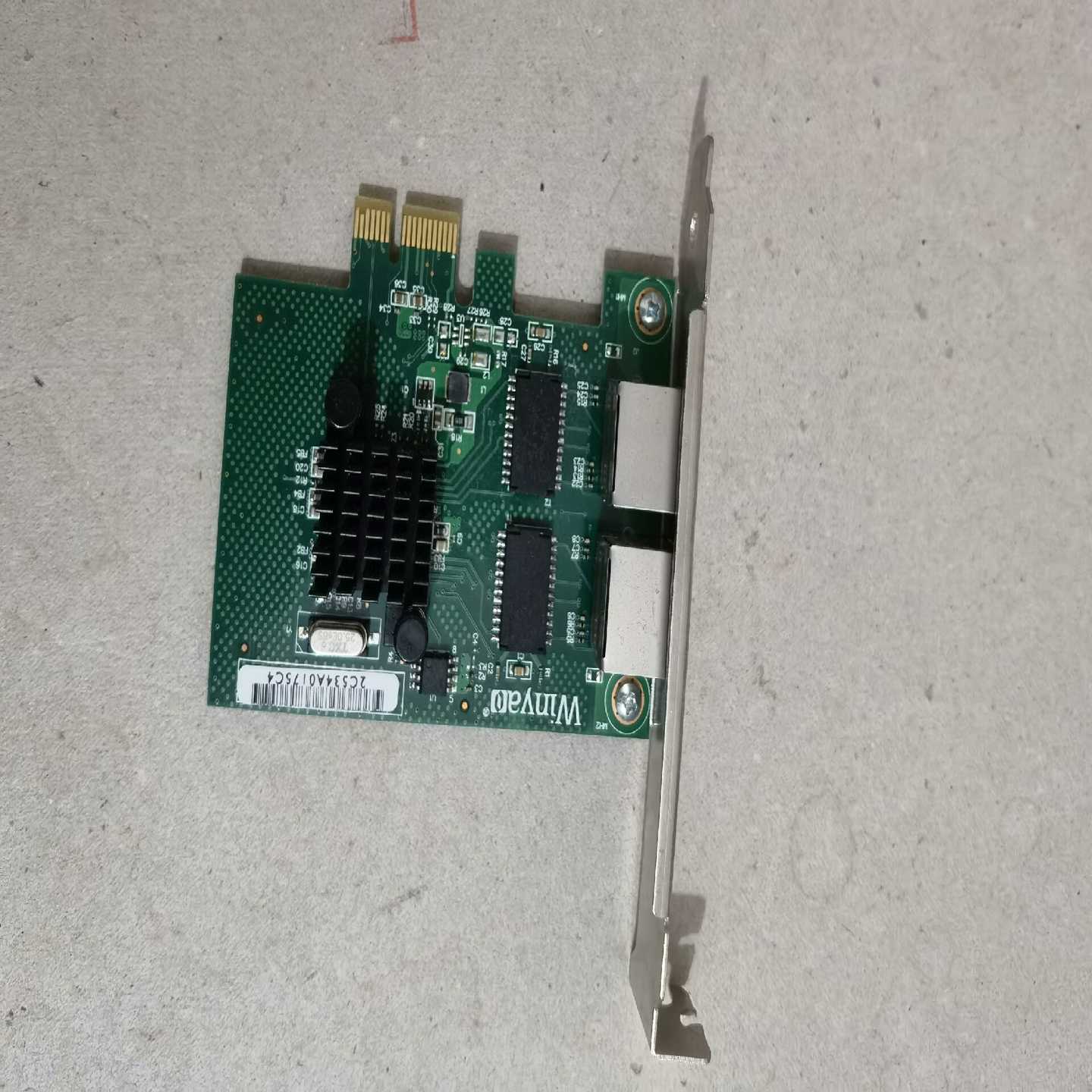WinyaoWY1000T2RJ45接口双千兆网卡。成色适用