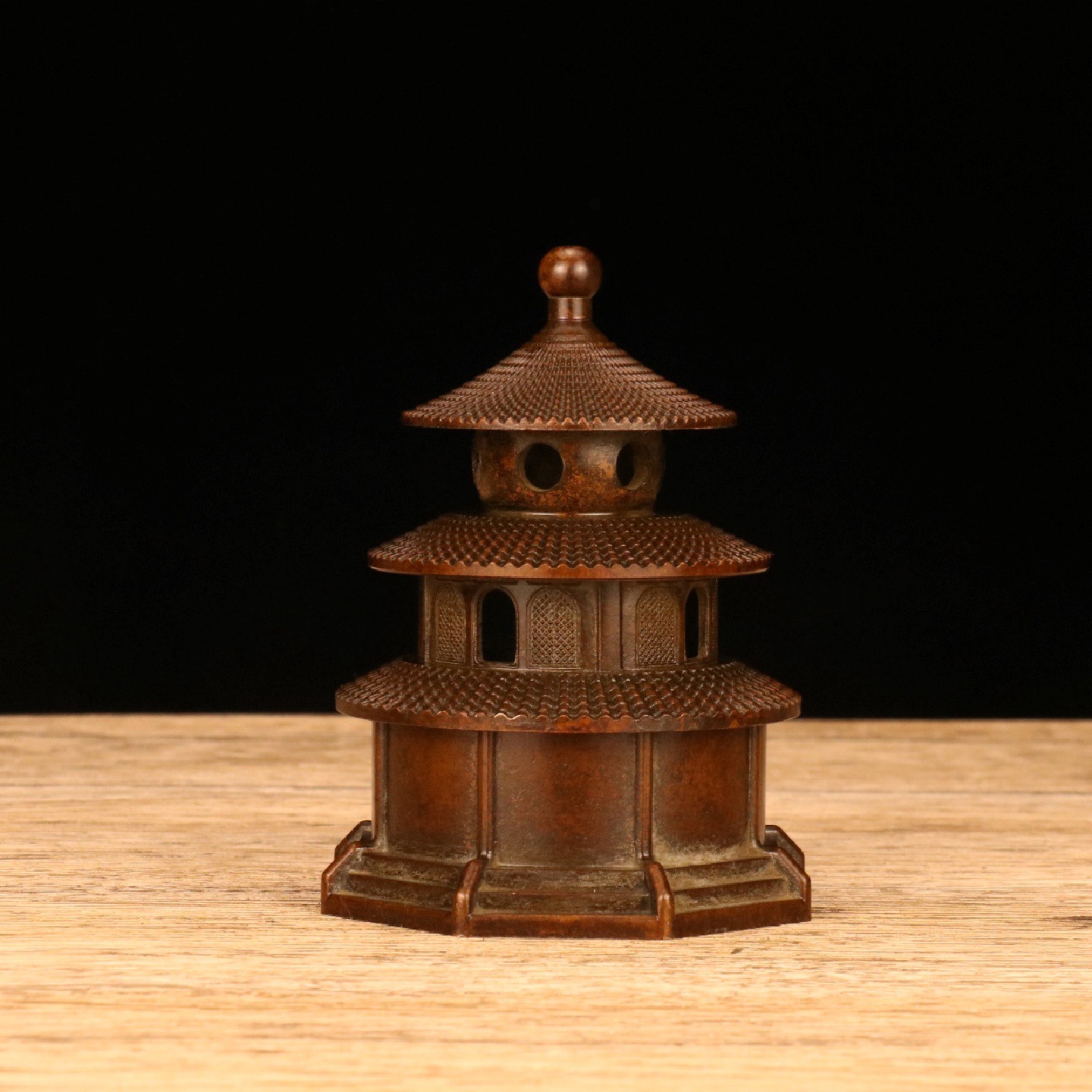 紫铜制作小天坛香炉香薰炉创意铜香炉家居室内摆件装饰品工艺品