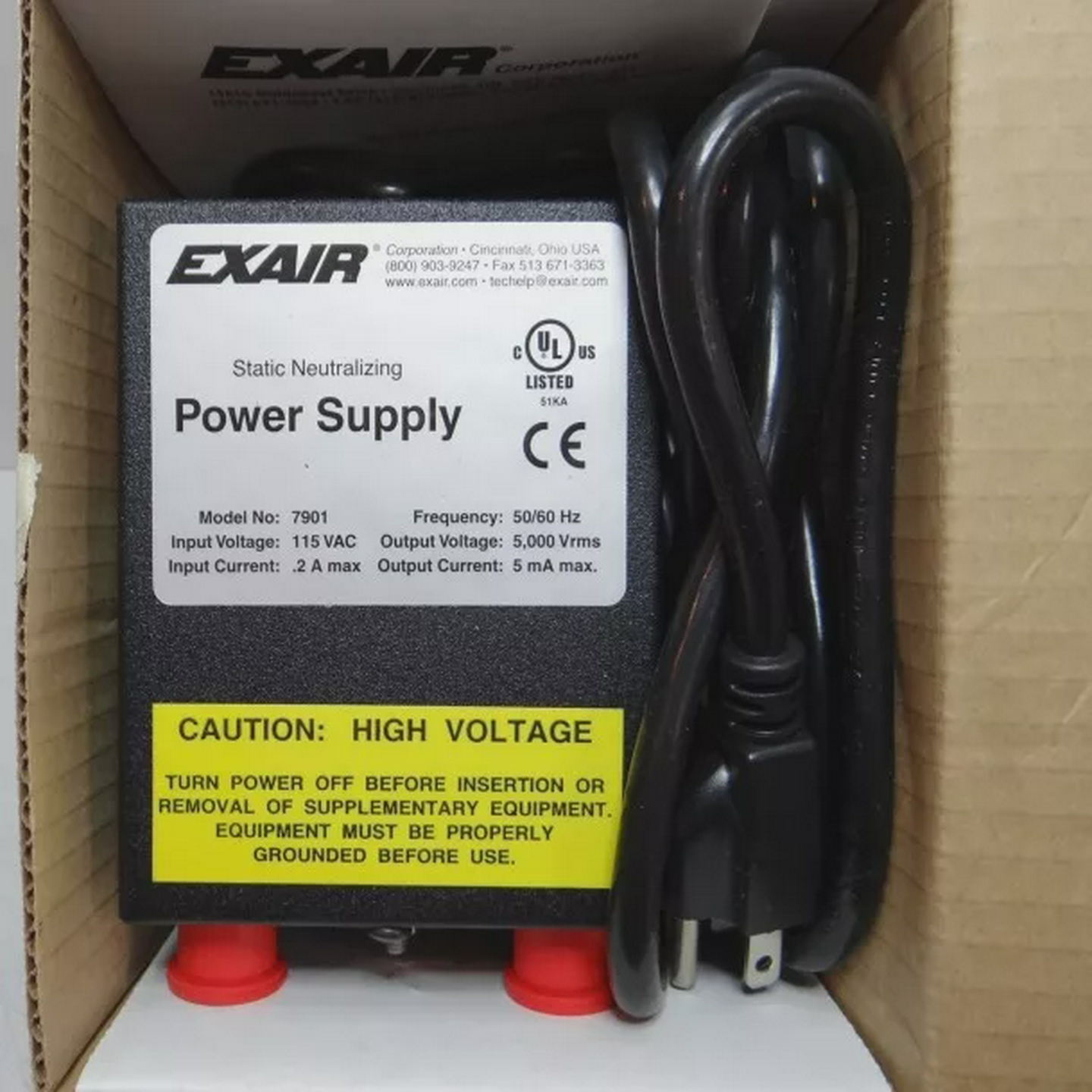 Exair7901PowerSupply115VAC50/60Hz2A-unused/OVP/Attn.-