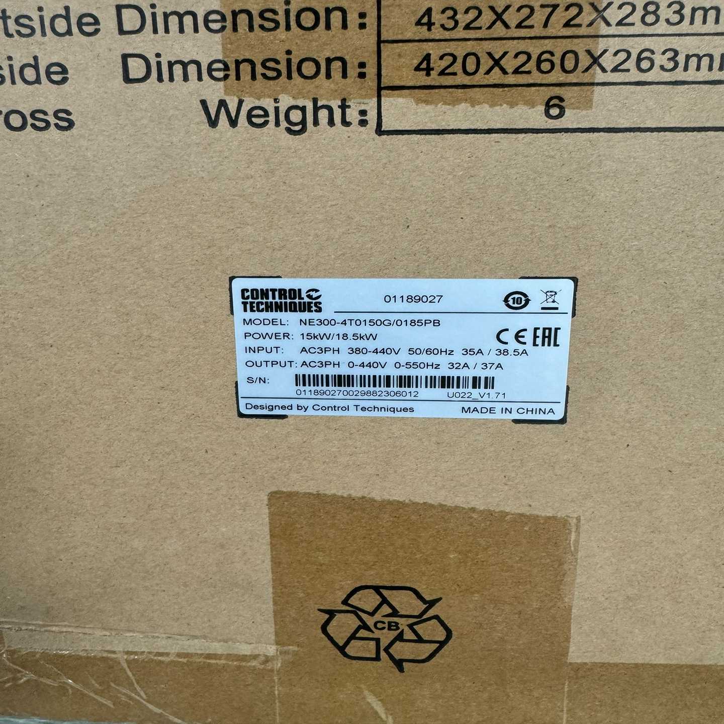 CT尼得科15KW变频器NE300-4T0150G/0185~询价