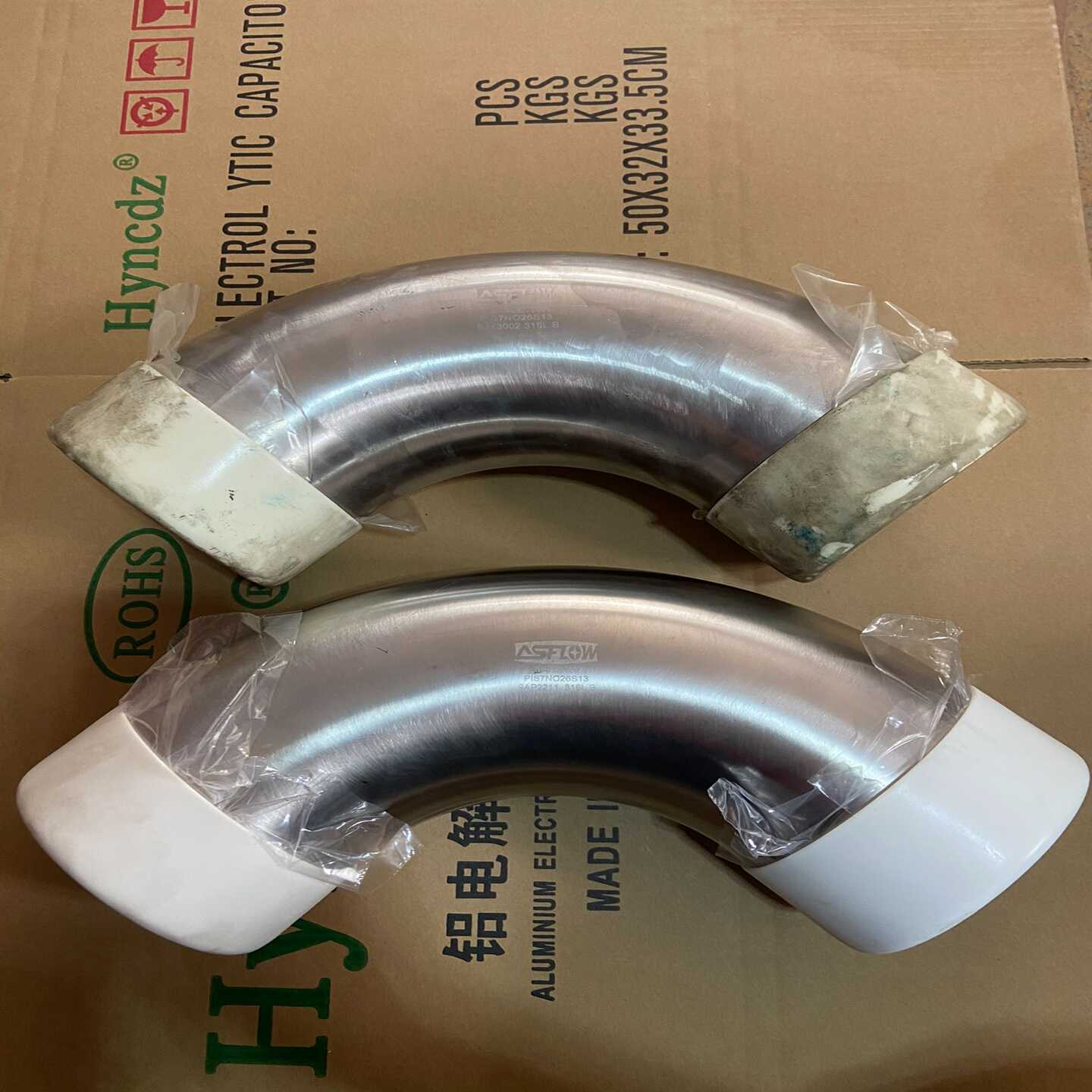 ASFLOW弯头AB-90E100、316不锈钢BA级、现货--议价商品