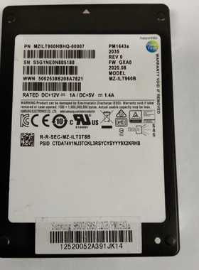 三星PM1643a960GSAS企业级服务器固态--议价商品