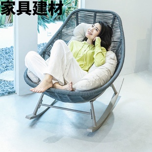 ShJ摇摇椅藤椅阳台家用逍遥椅躺椅大人休闲椅子老人椅睡椅藤编懒