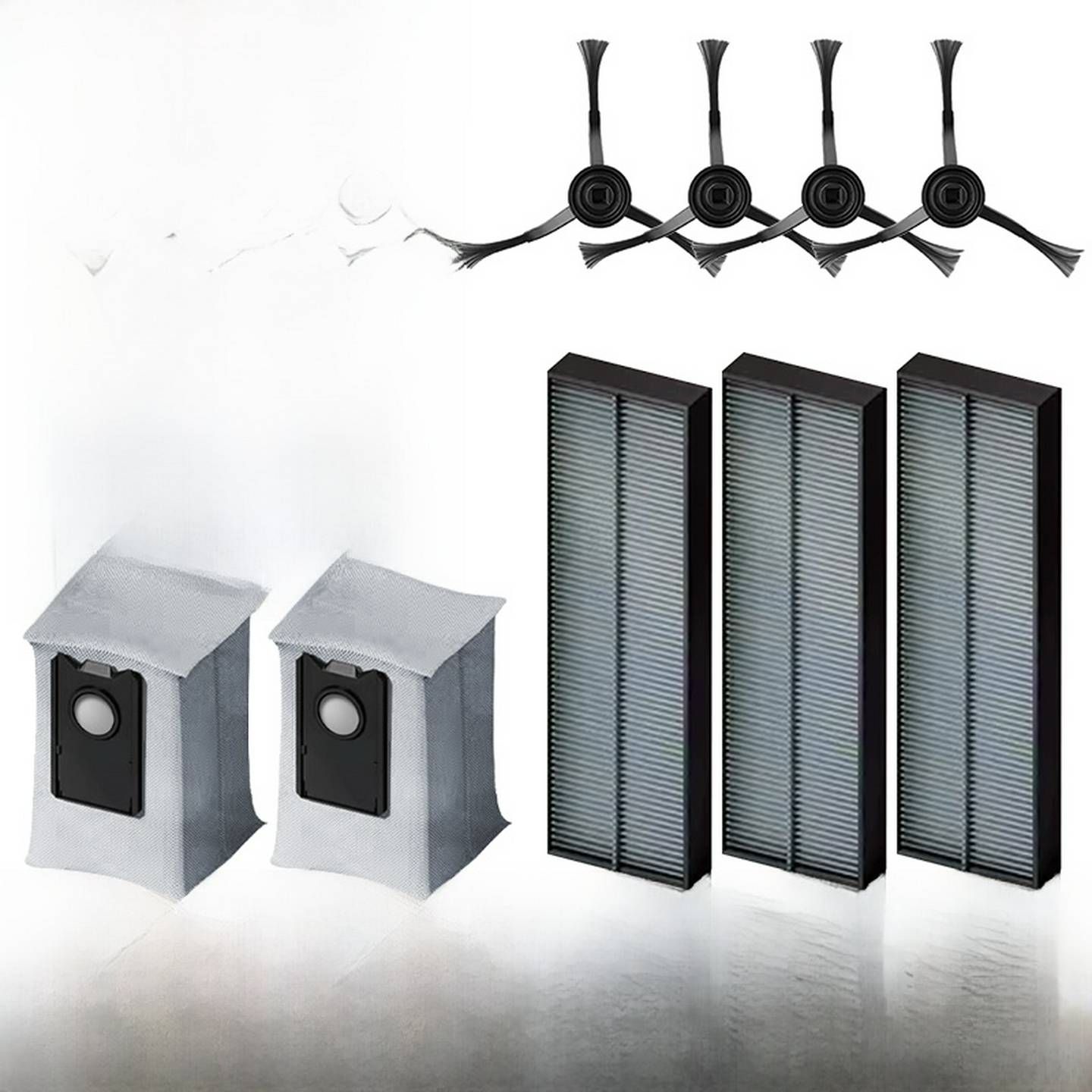 适配uwant友望U300扫地机器人配件边刷垃圾尘袋滤芯U300max滚刷