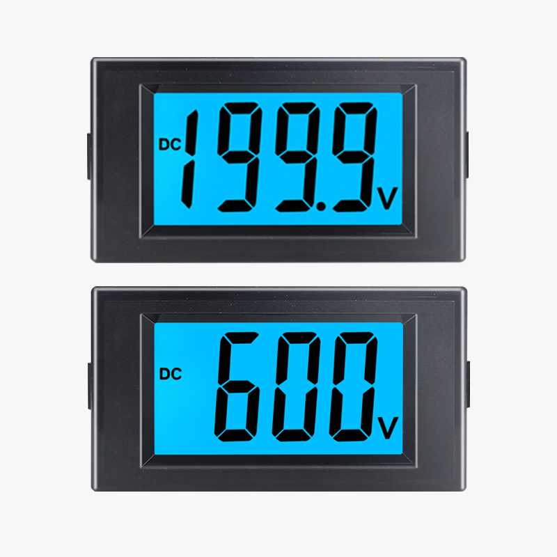 0-12v24v200v600v直流数显电压表液晶数字显示表头D69-30隔离