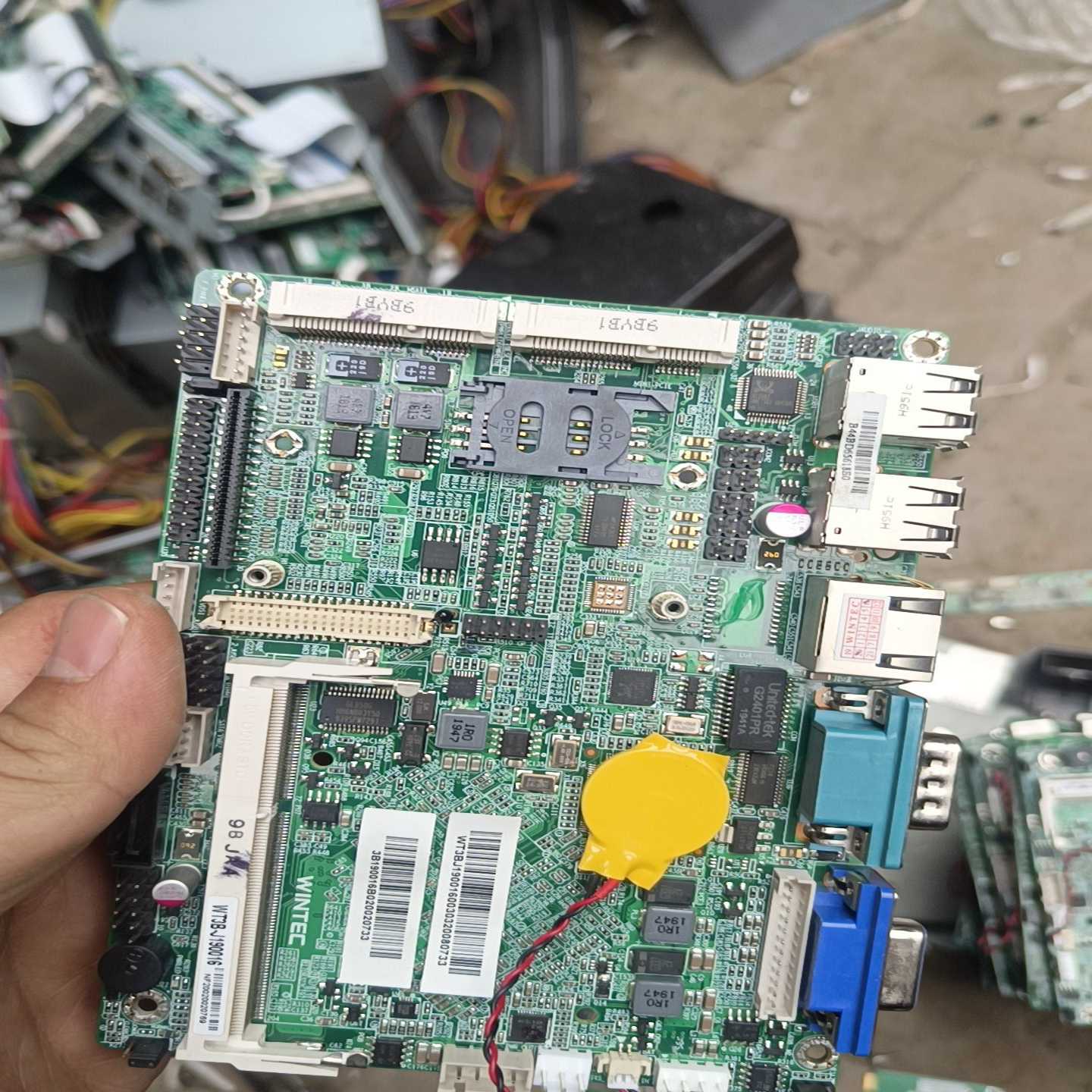 议价原装拆机，WINTEC3.5寸，工控机主板集成CPU功