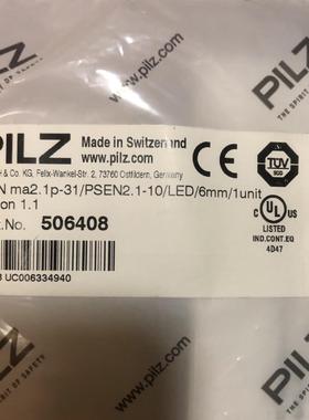 506403512110皮尔兹506408PSENma2.1P-31PiLZ安全开关522131