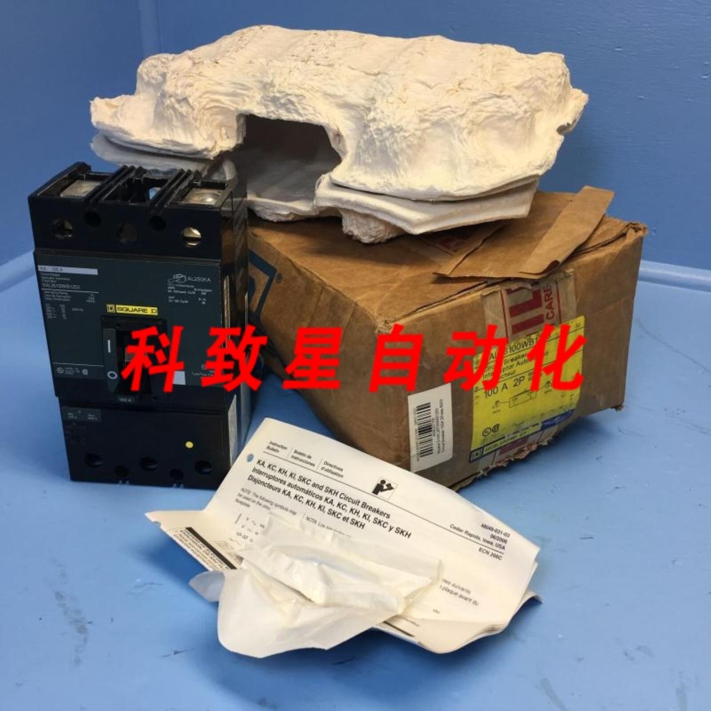 工业配件KAL26100WB1253 100A断路器绿色带辅助警报 100安培