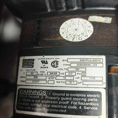 BODINE宝鼎电机22B2BEBL-D3，130V电压，1--议价商品