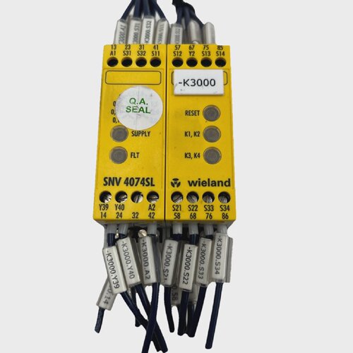 WIELAND SNV 4074SL SAFETY RELAY 24V DC 2.8W 3S USED  WORKING