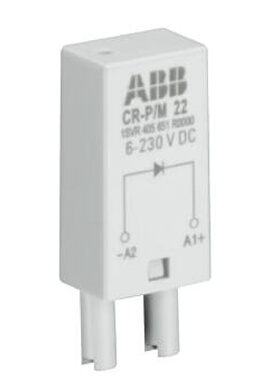 议价原装ABB继电器附件  红色保护模块   CR-P/M 62C  6-24VAC/DC
