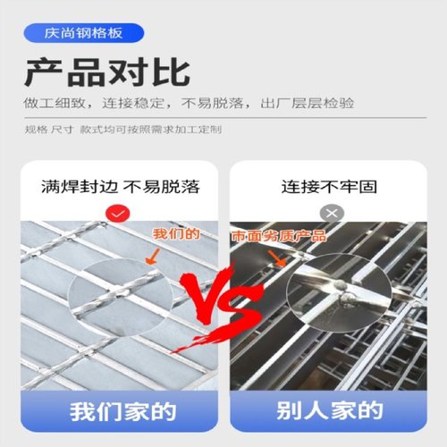 镀锌钢格栅洗车房排水沟盖板平台楼梯踏步板热镀锌格栅板雨水篦子