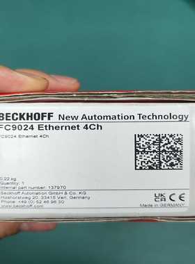 倍福FC9024以太网4通道模块，全新原装，德国制造。议价