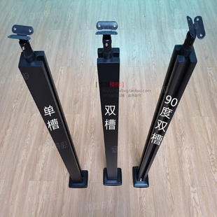 不锈钢内卡槽楼梯扶手立柱配件玻璃免开孔飘窗阁楼室内外阳台护栏