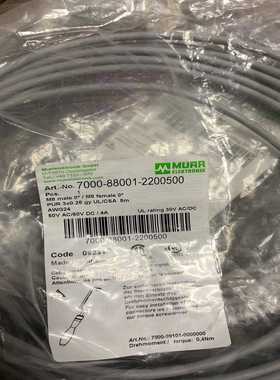 询价~MURR 7000-88001-2200500 M8 公/母