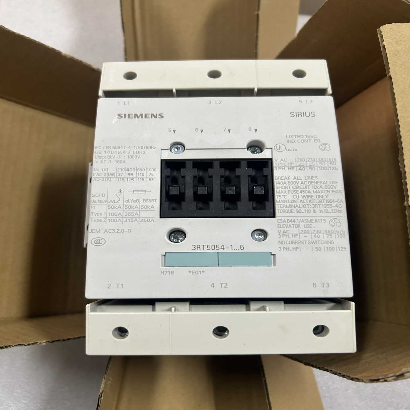 全新正品西门子接触器3RT5054-1AF36，线圈电压AC--议价商品