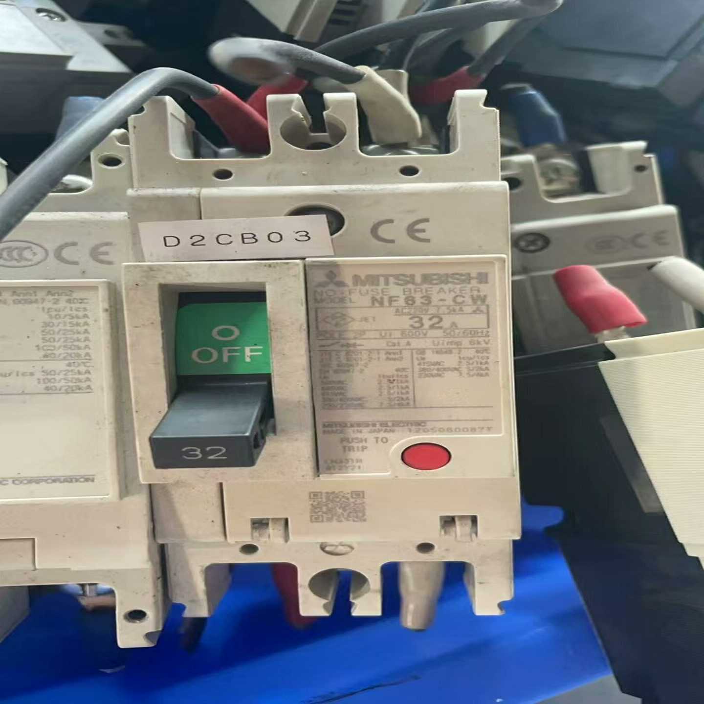 议价日本三菱塑壳断路器空气开关NF125-HsW3P63A1现货/维修