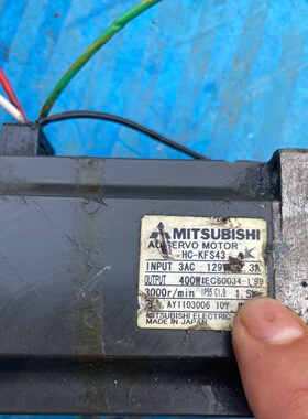 拆机一个三菱HCKFS43伺服电机400W实物实拍