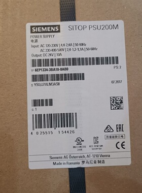 议价6EP1334-3BA10-8AB0 PSU200M  10 A调节电源6EP1 334-3BA10-8