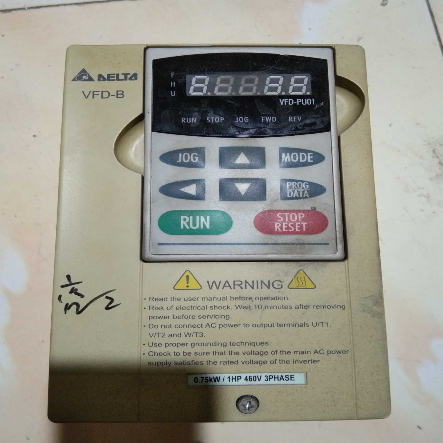 台达变频器vfd007b43a成色型号样式如图有的询价