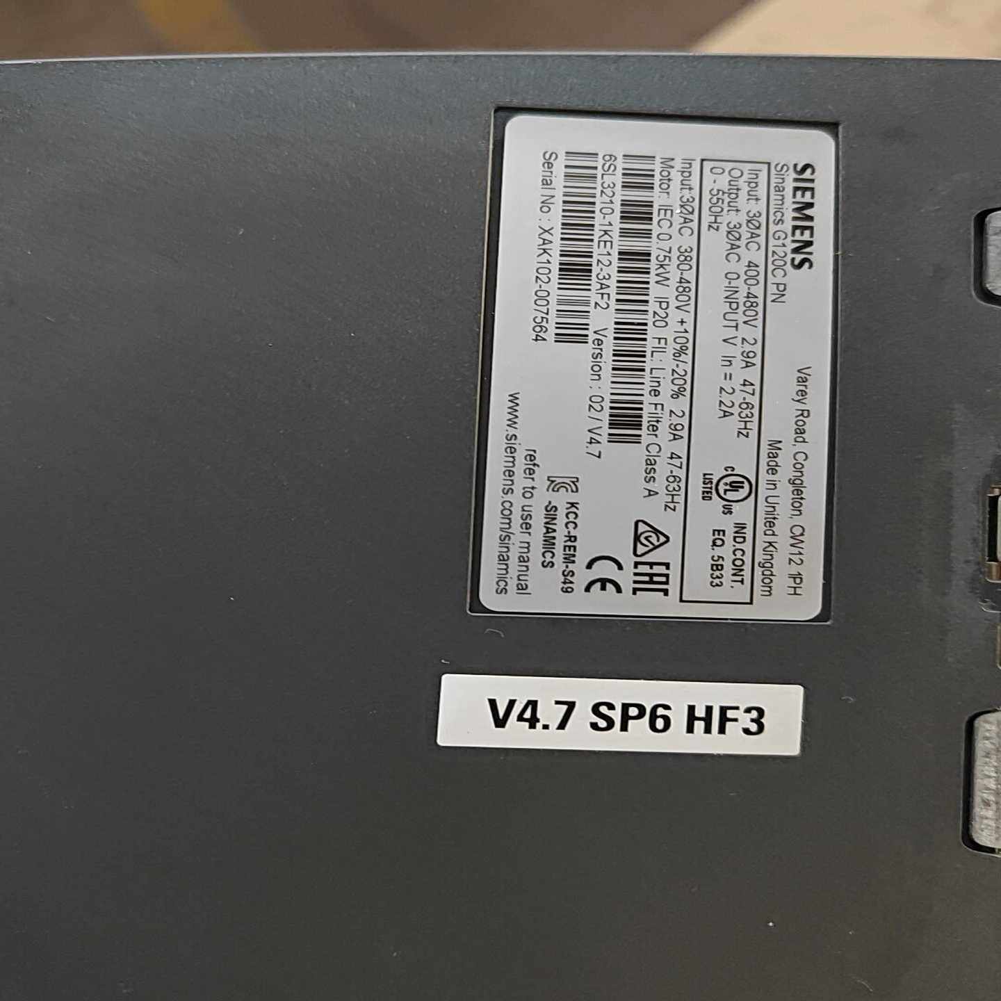 6SL3210-1KE12-3AF2西门子g120cpn-议价