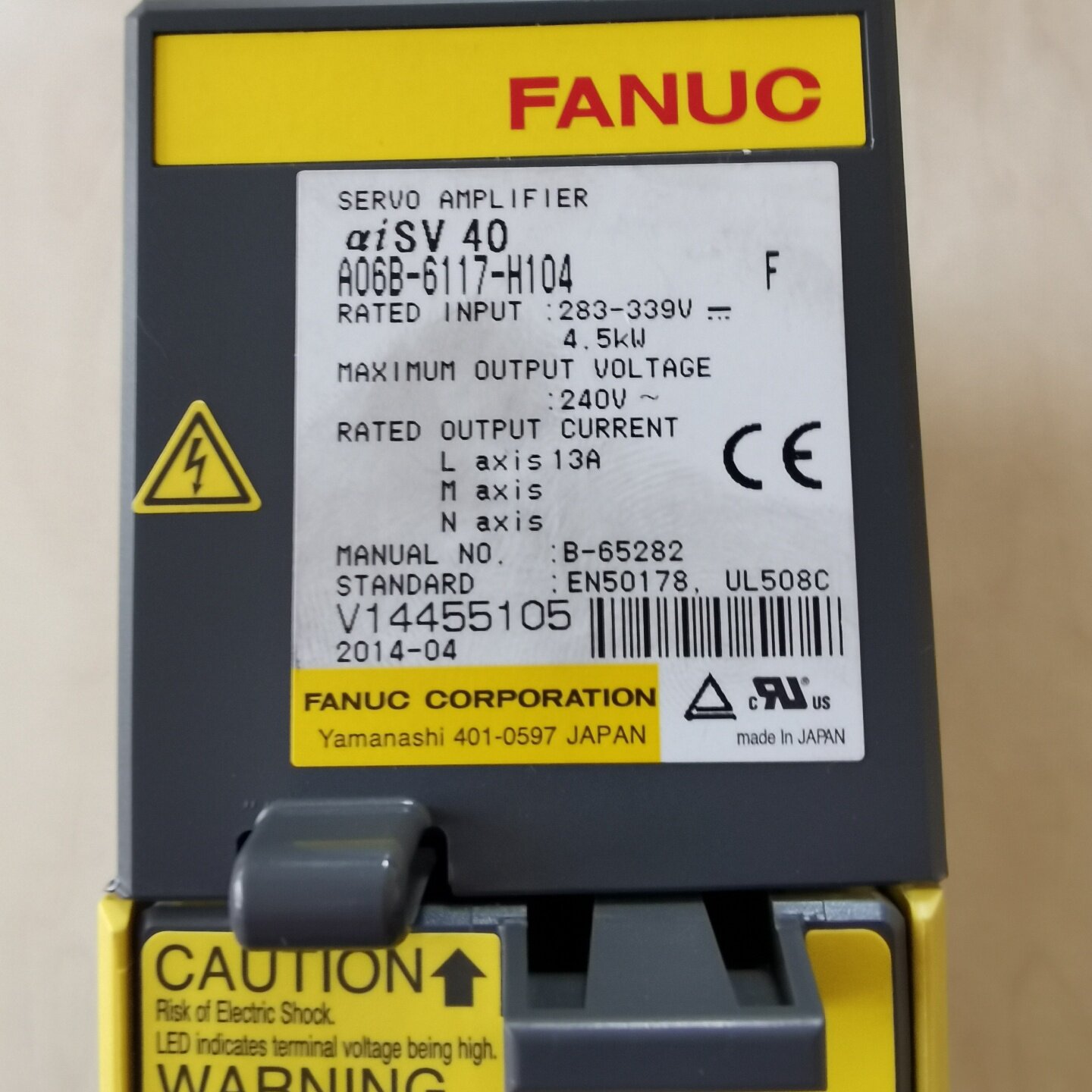 寻“”A06B6117H104发那克驱动器40几年前从新机