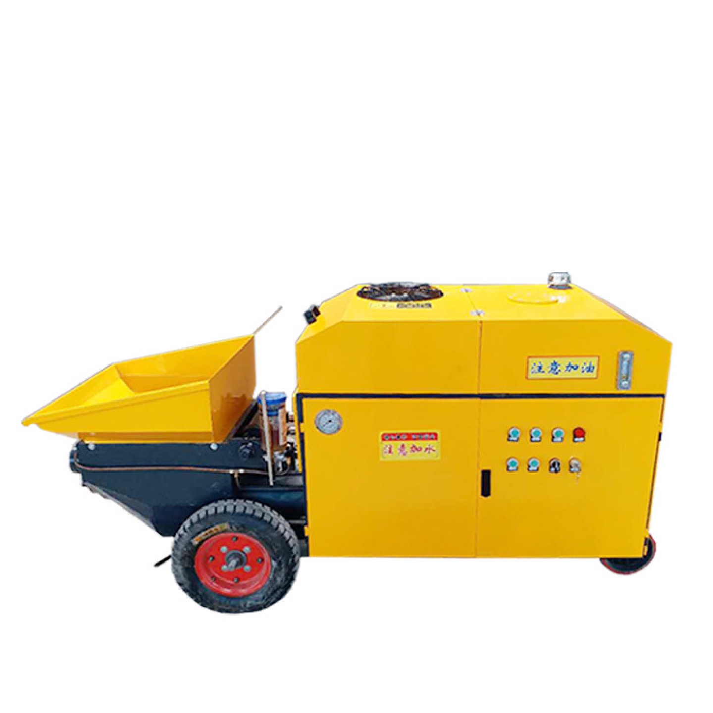 小型细石砂浆输送泵液压二次构造柱输送泵混凝土上料输送泵