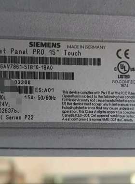 6AV7861-5TB10-1BA0橙色新功能完好，议价出--议价商品