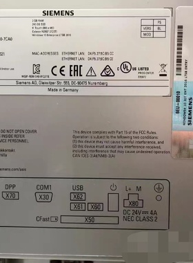 （请询价）6AV78820BA107CA0橙色新功能完好议价