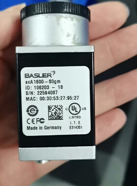 议价巴斯勒acA160060gm工业相机成色9新功能包好议价
