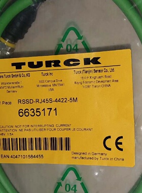 TURCK图尔克网络通讯数据连接线RSSDRJ45S4议价
